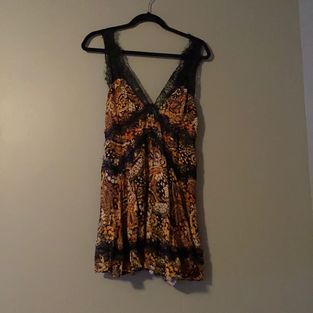 Floral and lace baby doll tank top dress from Urban Outfitters